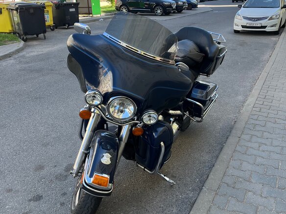 2008 Harley-Davidson Electra Glide, синий, 730000 рублей