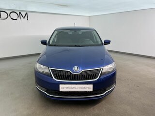 2017 Skoda Rapid I Рестайлинг, синий, 1460000 рублей, вид 3