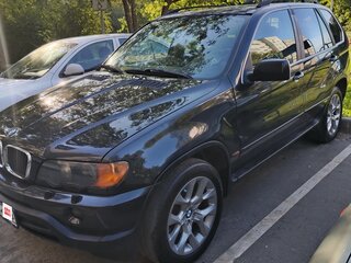 2002 BMW X5 3.0d I (E53), чёрный, 1100000 рублей, вид 2