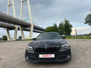 2015 BMW 5 серии 520d VI (F10/F11/F07) Рестайлинг, чёрный, 1500000 рублей, вид 2
