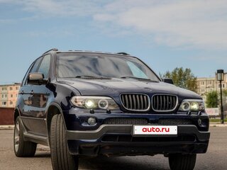 2003 BMW X5 3.0i I (E53) Рестайлинг, синий, 1100000 рублей, вид 2