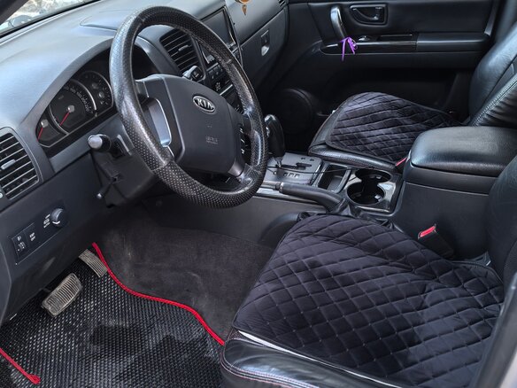 2007 Kia Sorento I Рестайлинг, серебристый, 900000 рублей - вид 9