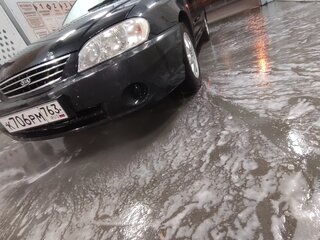 2008 Kia Spectra I Рестайлинг 2, чёрный, 320000 рублей, вид 4