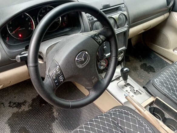 2005 Mazda 6 I (GG), серый, 450000 рублей - вид 4