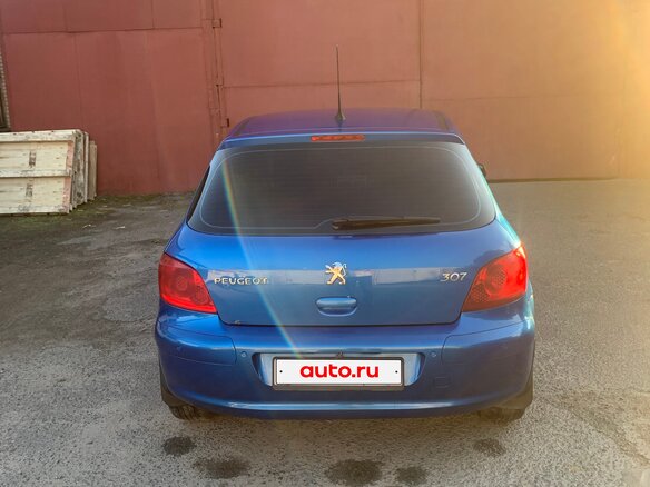 2007 Peugeot 307 I Рестайлинг, синий, 340000 рублей - вид 8