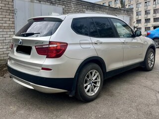 2013 BMW X3 20d xDrive II (F25), серебристый, 1562000 рублей, вид 4
