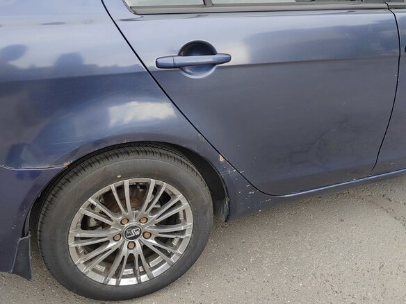 2008 Mitsubishi Lancer X, синий - вид 7