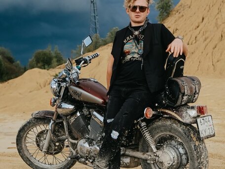 1993 Yamaha XV400 Virago, красный, 270000 рублей, вид 3