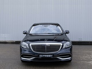 2019 Mercedes-Benz Maybach S-Класс 560 I (X222) Рестайлинг, синий, 5090000 рублей, вид 3