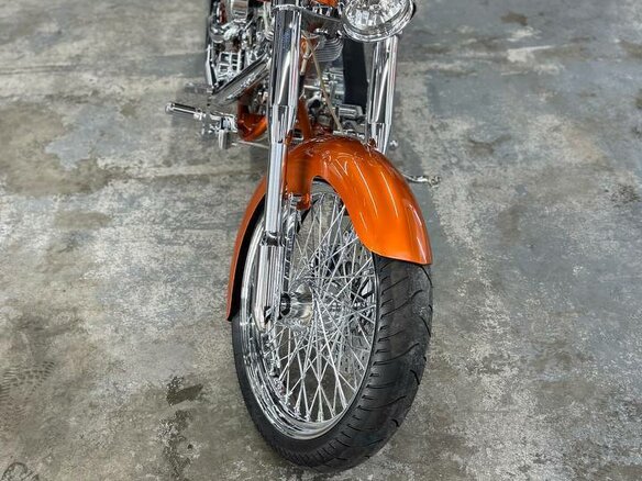2009 Harley-Davidson Softail Custom, оранжевый, 1171687 рублей - вид 3