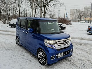 2016 Honda N-BOX I Рестайлинг, синий, 850000 рублей, вид 3