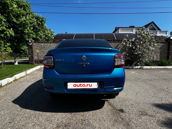 2015 Renault Logan II, синий - вид 3