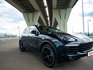 2016 Porsche Cayenne Diesel II Рестайлинг (958), синий, 4500000 рублей, вид 4