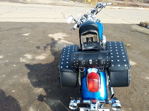 1999 Honda Shadow 400, синий, 310000 рублей - вид 9