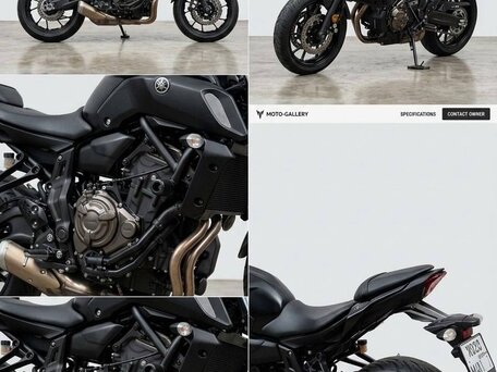 2020 Yamaha MT-07 (FZ-07), чёрный, 790000 рублей, вид 4