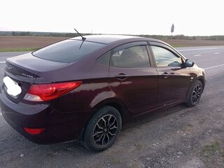 2011 Hyundai Solaris I, фиолетовый, 720000 рублей, вид 3
