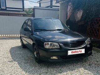 2006 Hyundai Accent ТагАЗ II, чёрный, 475000 рублей, вид 3
