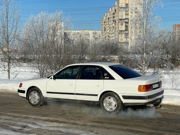 1991 Audi 100 IV (C4), белый, 295000 рублей - вид 5
