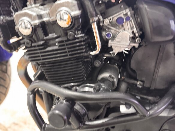 2002 Honda CB 400F, синий, 360000 рублей - вид 5