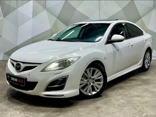 2011 Mazda 6 II (GH) Рестайлинг, белый, 900000 рублей, вид 1