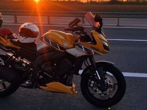 2010 Yamaha FZ1, жёлтый, 550000 рублей