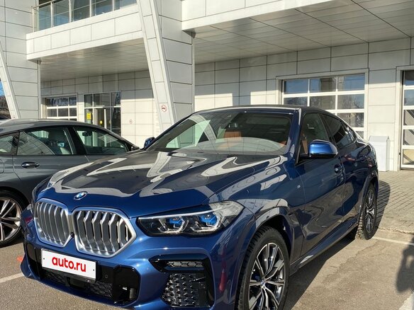 2021 BMW X6 30d III (G06), синий, 10850000 рублей