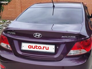 2013 Hyundai Solaris I, фиолетовый, 615000 рублей, вид 3