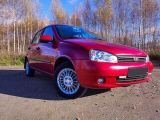 2009 Lada (ВАЗ) Kalina I, красный, 400000 рублей, вид 4