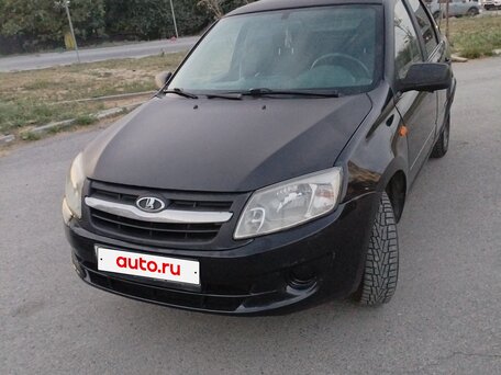 2012 Lada (ВАЗ) Granta I, чёрный, 350000 рублей, вид 1