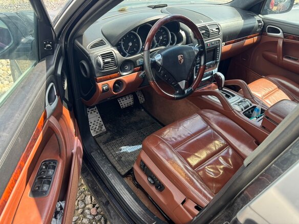 2007 Porsche Cayenne Turbo I Рестайлинг (957), чёрный, 632000 рублей - вид 2