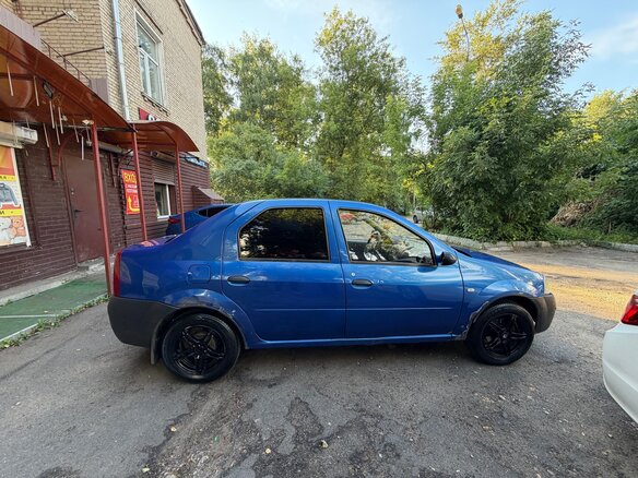 2008 Renault Logan I, синий, 170000 рублей - вид 2