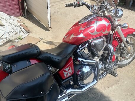 2002 Honda VTX 1800, красный, 660000 рублей, вид 2