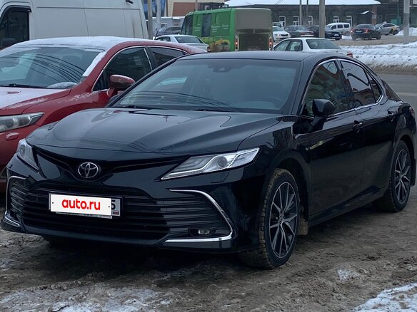 2021 Toyota Camry VIII (XV70) Рестайлинг, чёрный, 4250000 рублей
