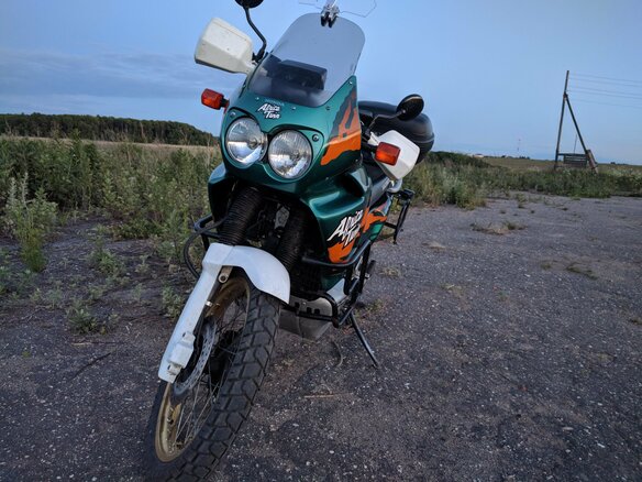 1995 Honda XRV 750 Africa Twin, зелёный - вид 16