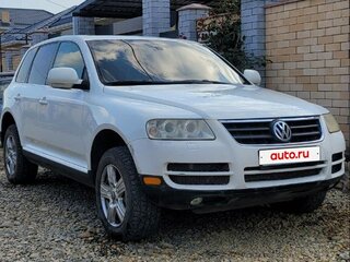 2005 Volkswagen Touareg I, белый, 730000 рублей, вид 3