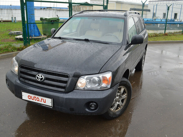 2004 Toyota Highlander, чёрный - вид 10