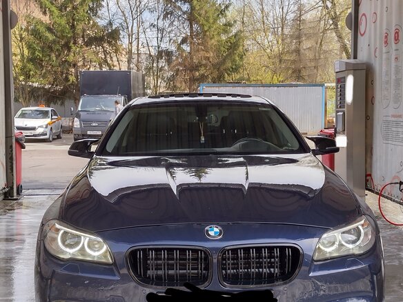 2015 BMW 5 серии 528i xDrive VI (F10/F11/F07) Рестайлинг, синий, 1900000 рублей - вид 4
