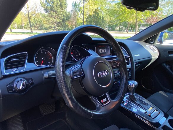 2014 Audi A5 I (8T) Рестайлинг, синий, 2050000 рублей - вид 11