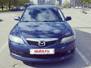 2006 Mazda 6 I (GG) Рестайлинг, синий, 420000 рублей, вид 1