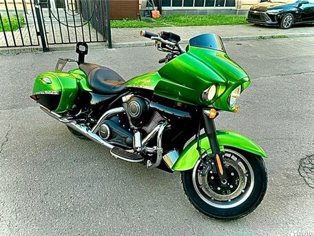 2012 Kawasaki VN1700 Vulcan, зелёный, 960000 рублей, вид 2