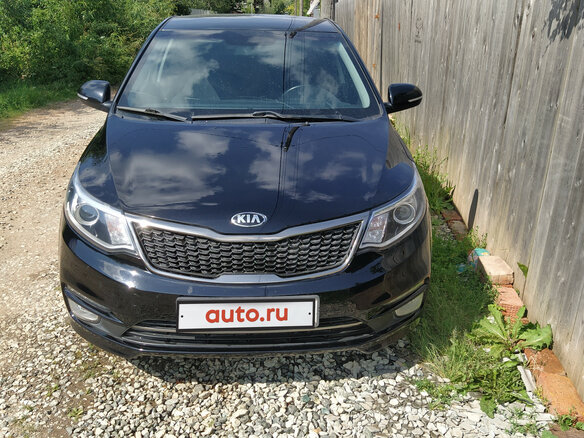 2015 Kia Rio III Рестайлинг, чёрный