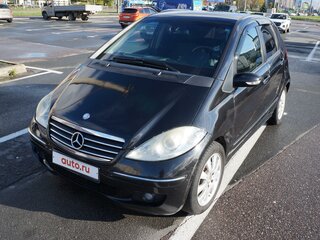 2007 Mercedes-Benz A-Класс 150 II (W169), чёрный, 680000 рублей, вид 2