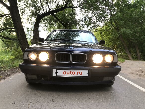1994 BMW 5 серии 525i III (E34), синий - вид 9