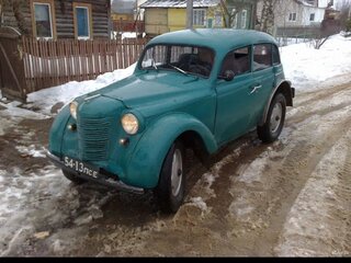 1954 Москвич 401-420, синий, 350000 рублей, вид 1
