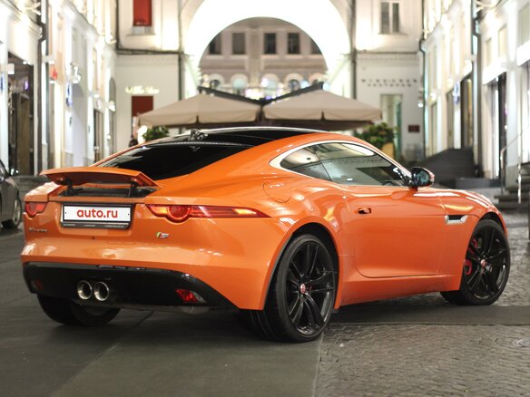 2014 Jaguar F-Type S I, оранжевый - вид 3