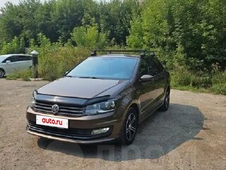 2018 Volkswagen Polo V Рестайлинг, коричневый, 1100000 рублей, вид 2