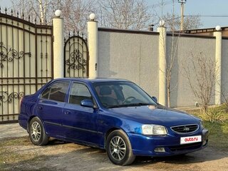 2009 Hyundai Accent ТагАЗ II, синий, 300000 рублей, вид 3