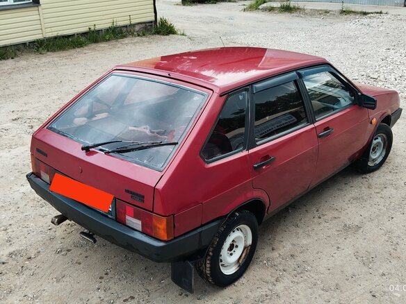 1997 Lada (ВАЗ) 2109, красный, 145000 рублей - вид 4