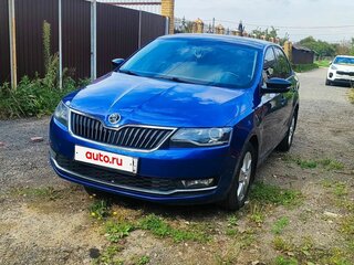 2017 Skoda Rapid I Рестайлинг, синий, 1350000 рублей, вид 2