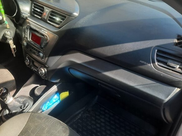 2012 Kia Rio 5-speed III, серебристый, 700000 рублей - вид 9